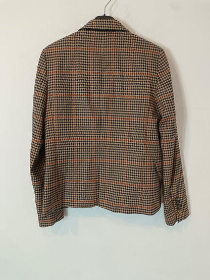 ZARA. Blazer cuadros tonos azules. T S