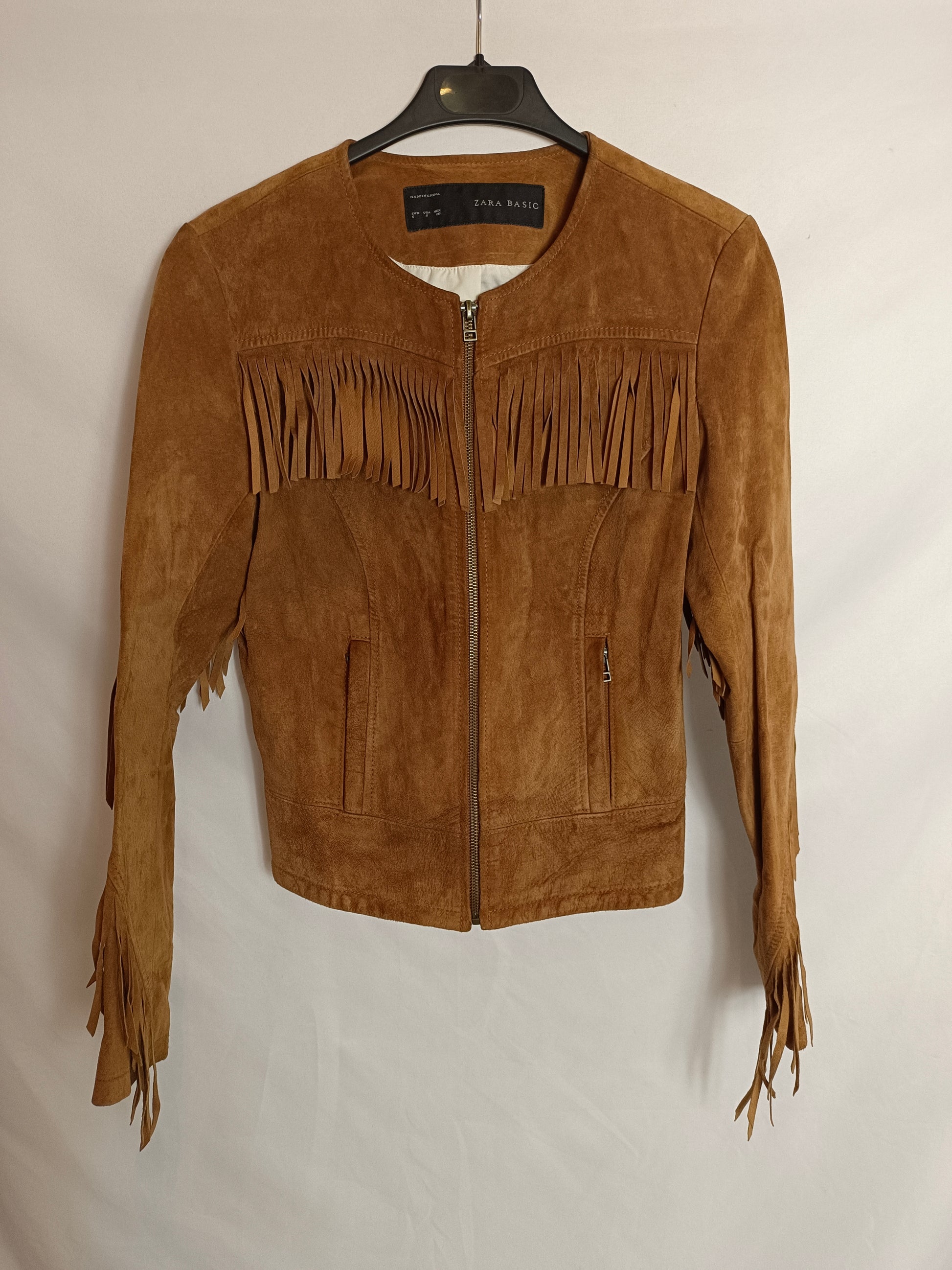 Zara Chamarras Con Flecos Para Hombres Camisa Chaqueta Con Flecos