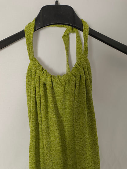 ZAFUL. Top verde cuello halter T.s