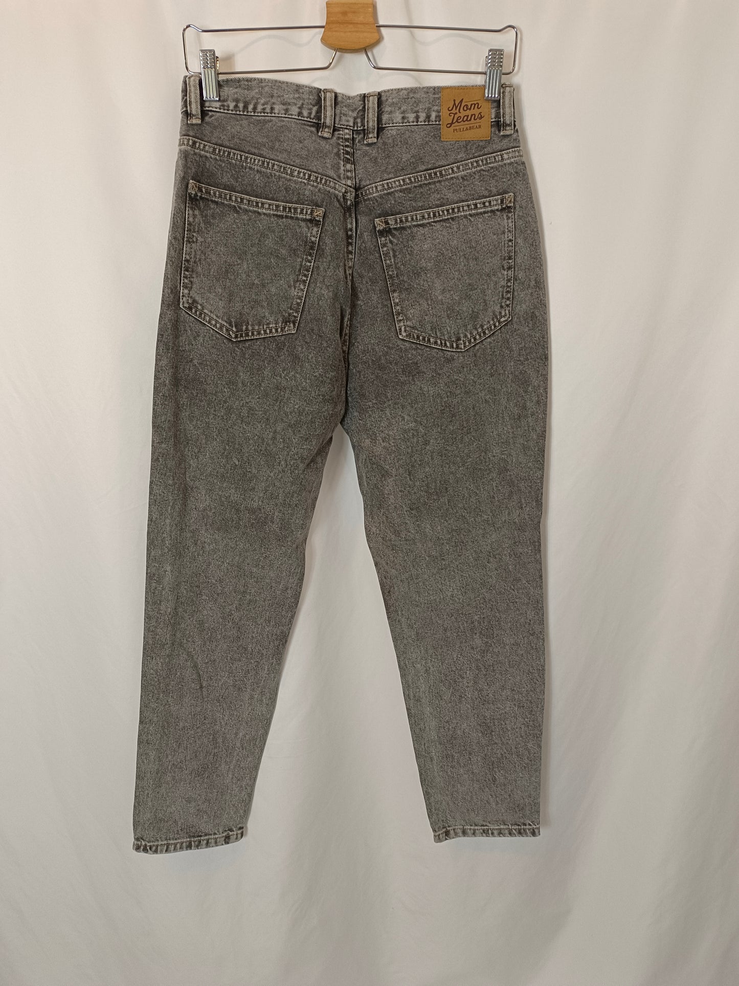 PULL&amp;BEAR. Grey denim trousers, size 38