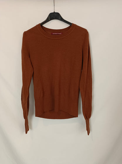 COMPTOIR  DES COTONNIERS. jersey fino marrón T.s