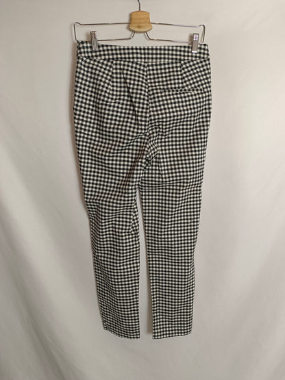 ZARA. Pantalón cuadros vichy T.s