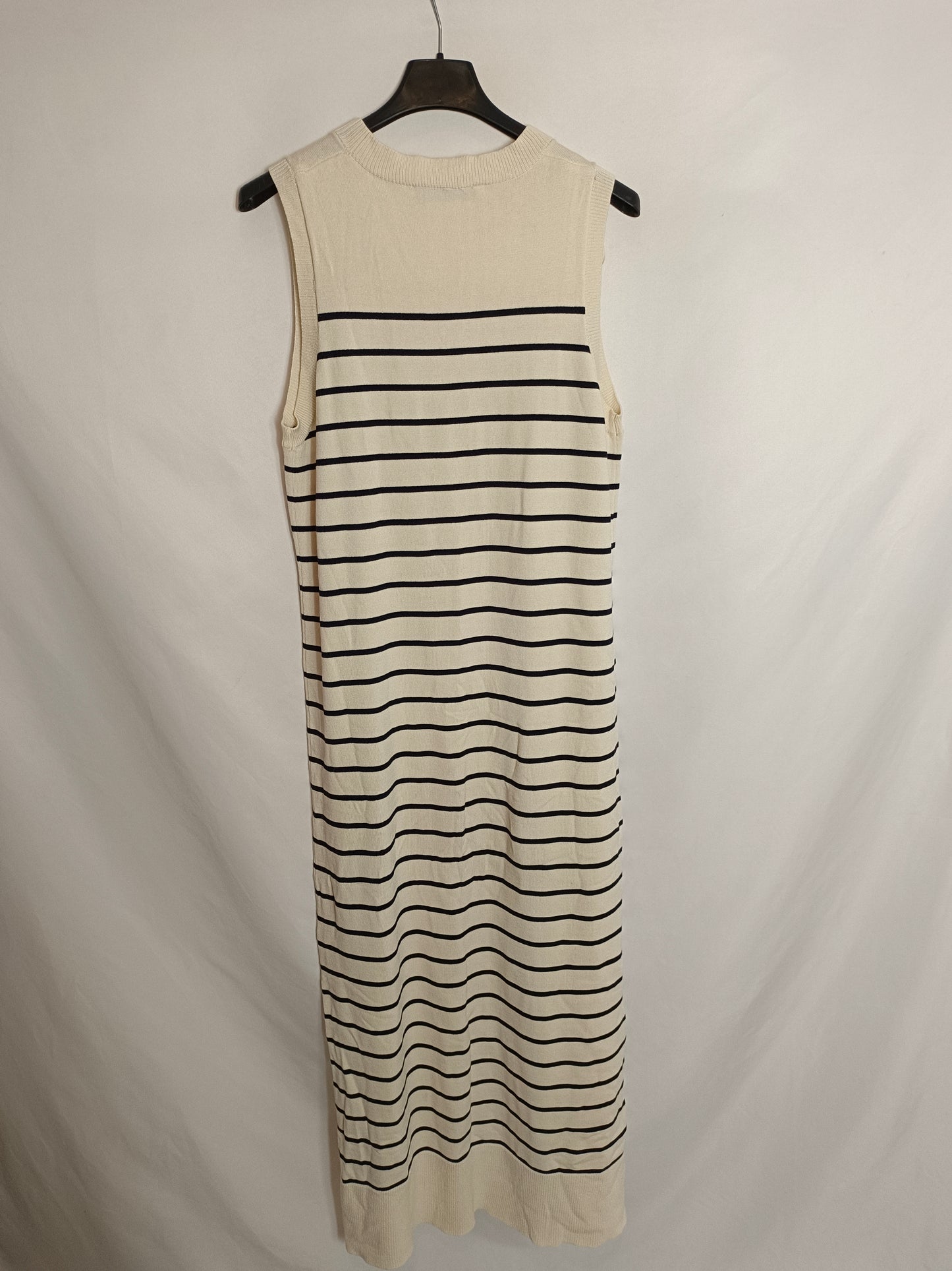 ZARA. Vestido largo rayas T.s