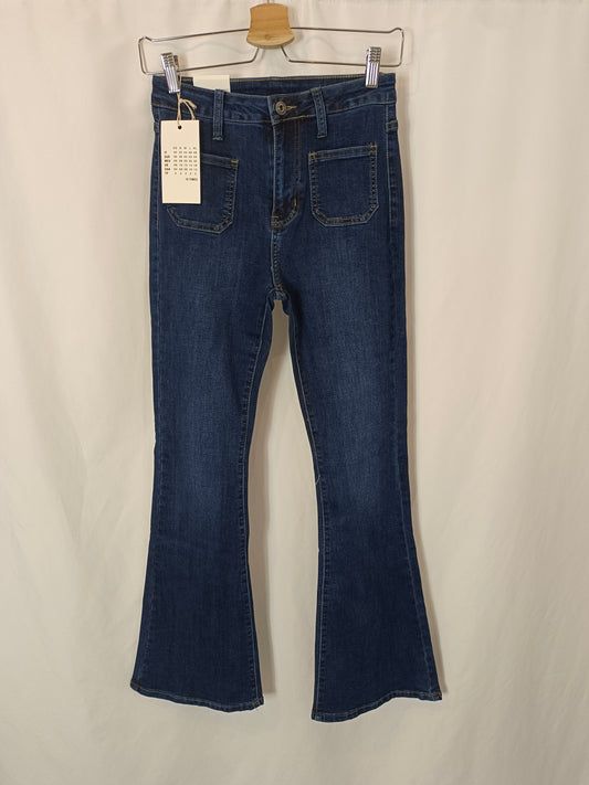 MISS NATALIE. Dark denim Ts pants