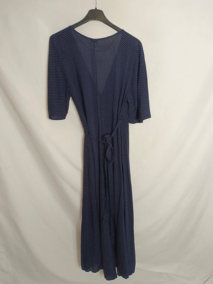 OYSHO. Vestido midi lunares T.s