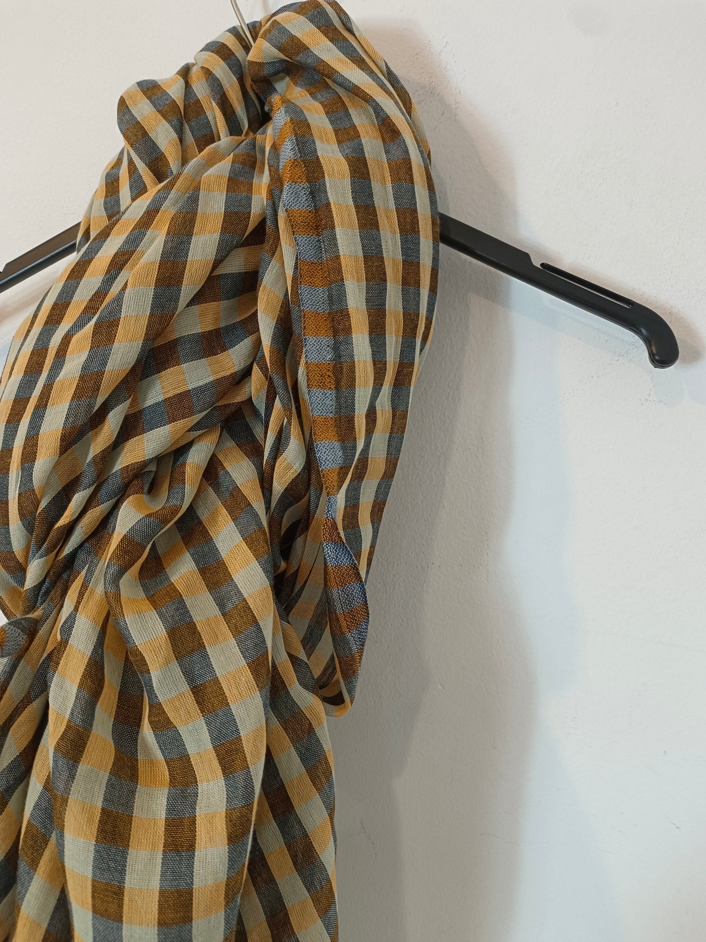 BECK SÓNDERGARD. Fular cuadros algodón