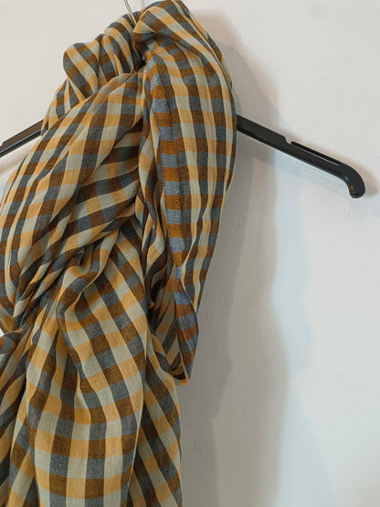 BECK SÓNDERGARD. Fular cuadros algodón