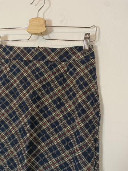 ESE O ESE. Falda corta azul cuadros T.s