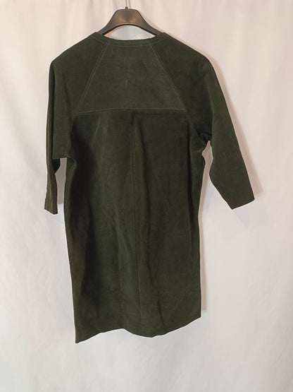 ISABEL MARANT ETOILÉ. Vestido corto negro piel T.36