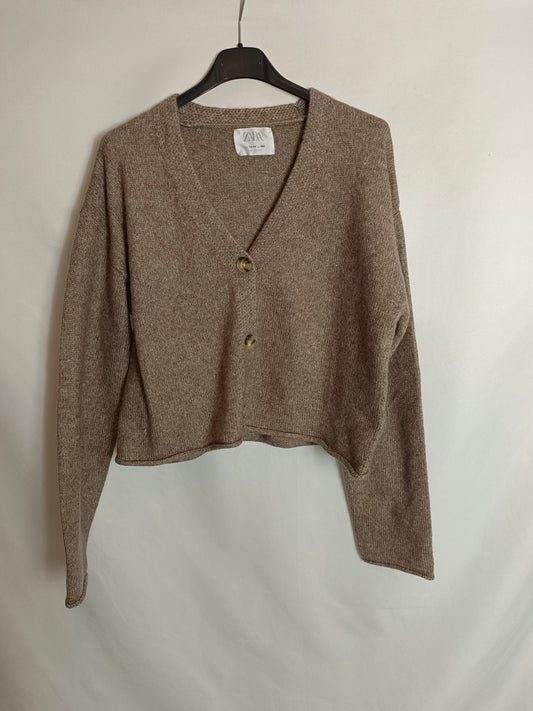ZARA. Beige flecked sweater, size 13/14 years