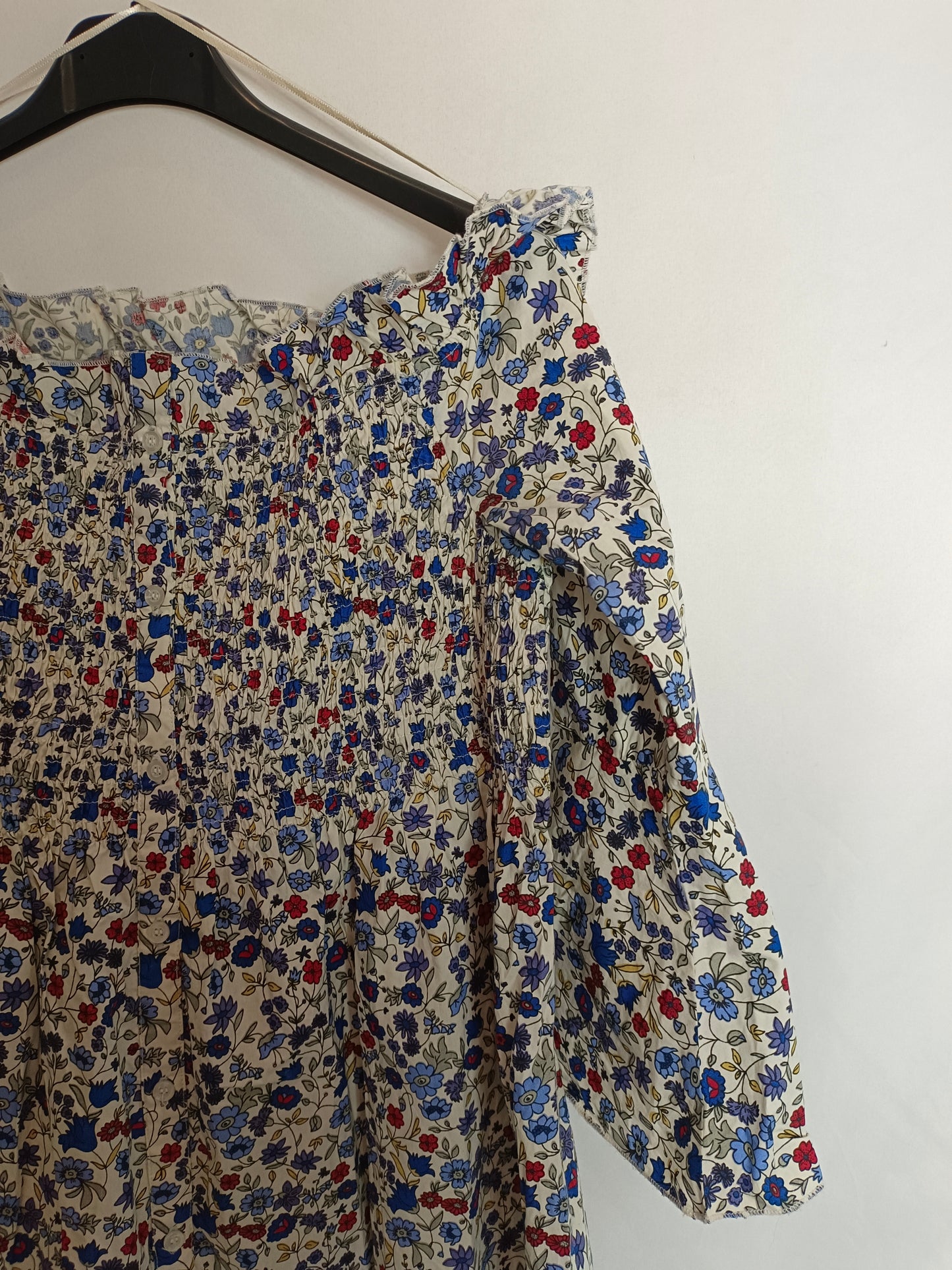 MANGO. Vestido corto flores T.m