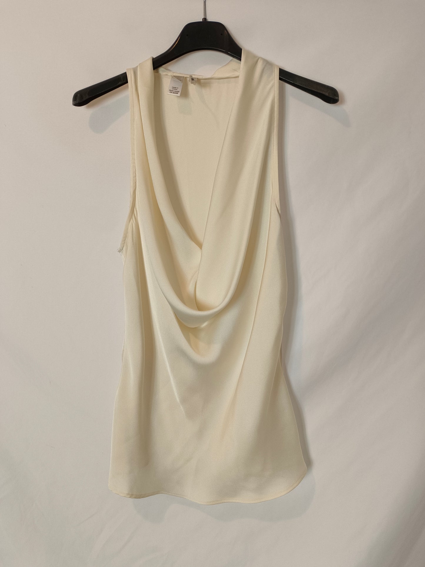 MANGO. Top beige fluido T.m