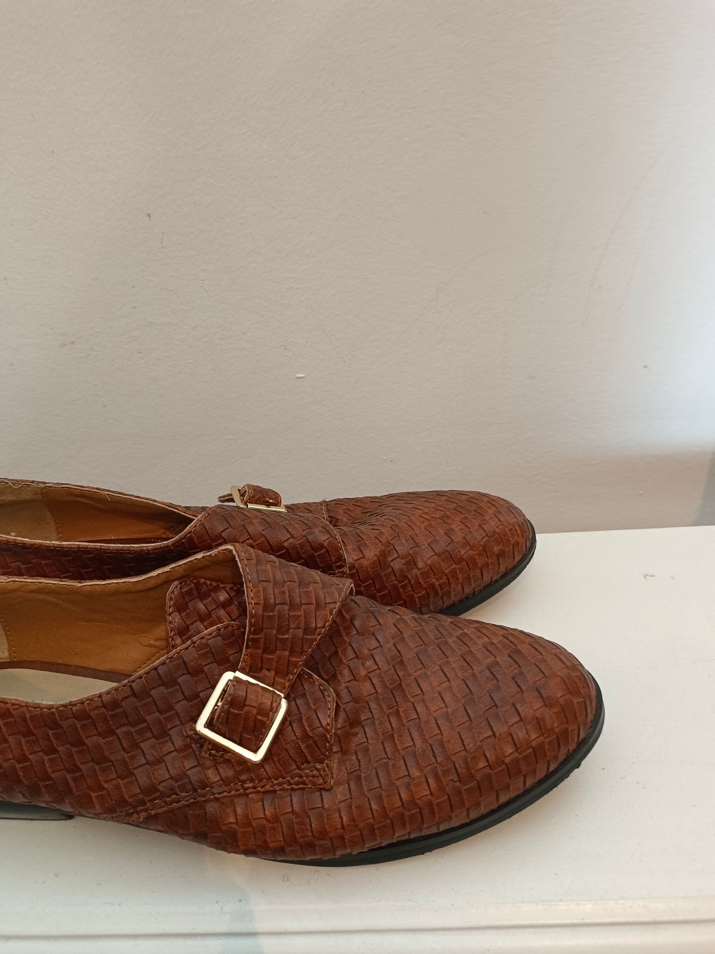 ASOS. Zapatos trenzados de hebilla T.5(38)