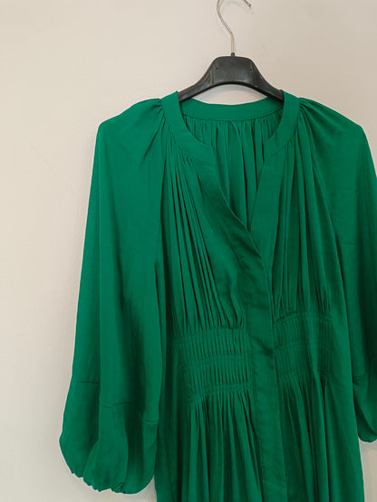 OTHERS. Flowing green midi dress YOUR(S)