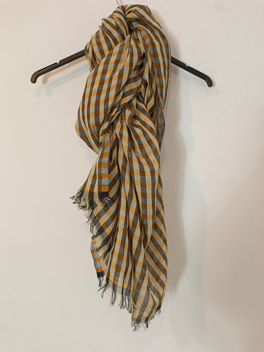 BECK SÓNDERGARD. Fular cuadros algodón