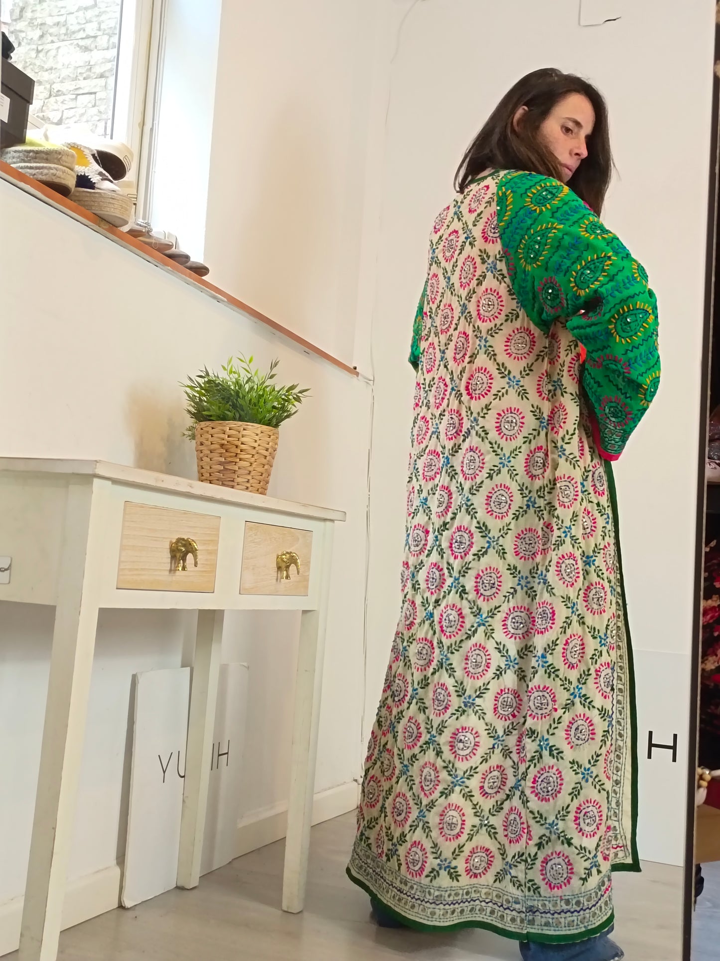 OTRAS. Kimono multicolor bordado TU(s/m)