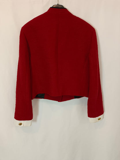 ZARA. Chaqueta tweed detalle puños. T M