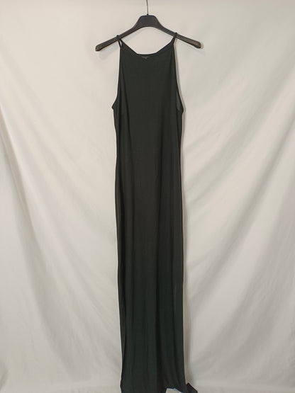 ZARA. Vestido largo negro T.38
