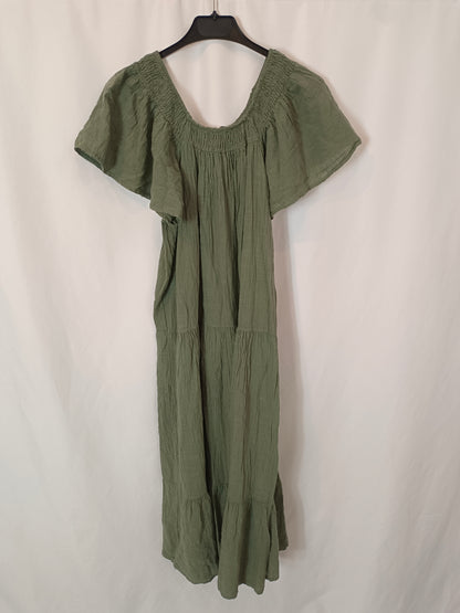 MY CLOSET. Long green dress Ts/m