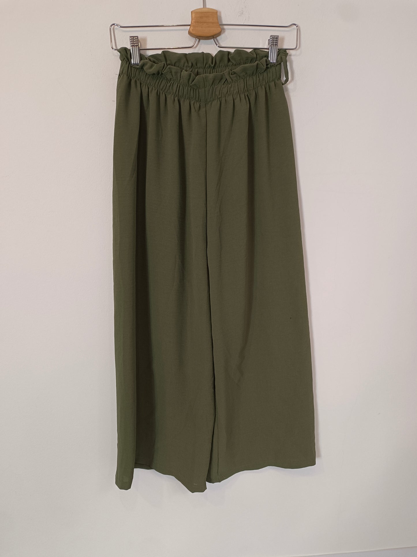 OTHERS. Green wide-legged trousers YOUR(s)