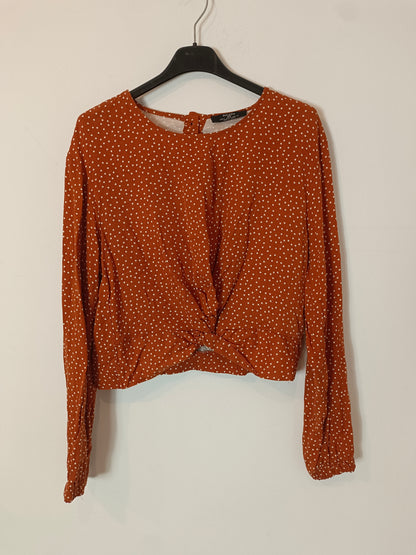 BERSHKA. Blusa teja lunares T.s