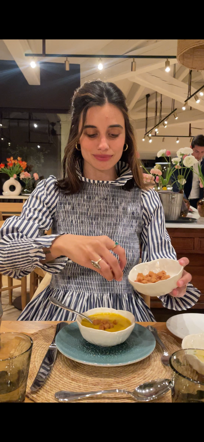 MARIA DE LA ORDEN. Honeycomb striped blouse. TS