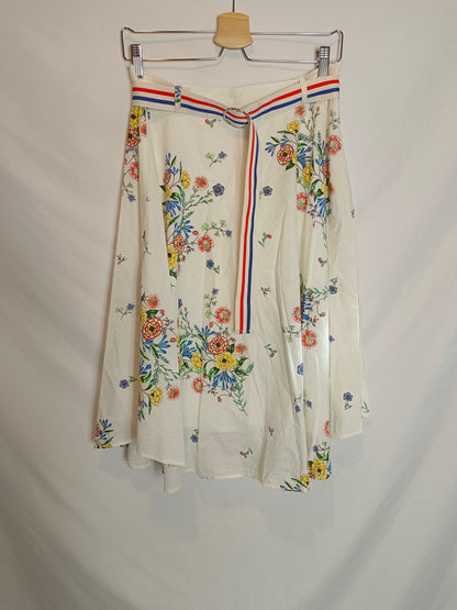 EDC. Floral midi skirt size 38
