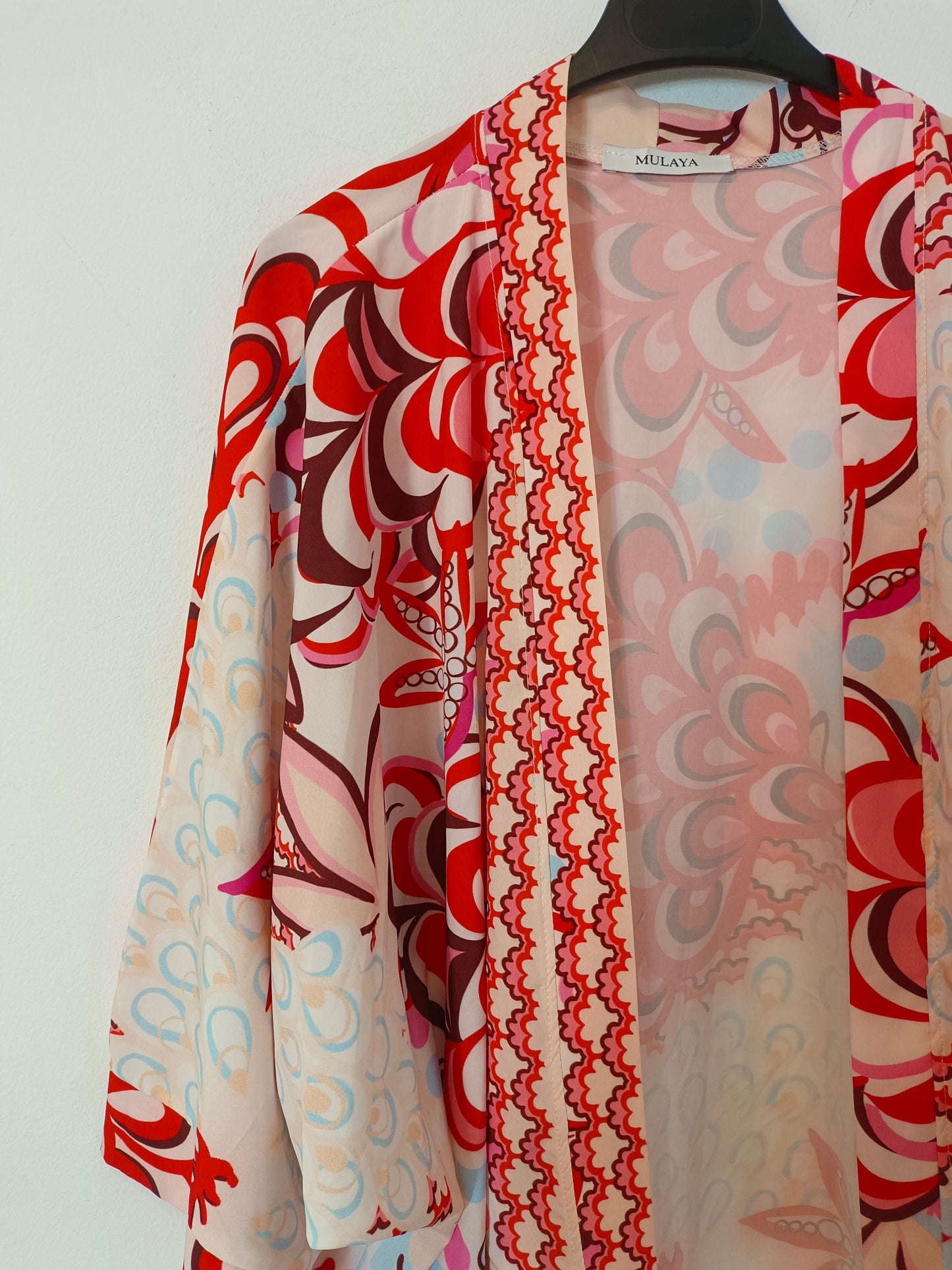 MULAYA. Kimono fluido estampado TU(m)