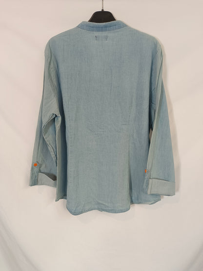 COLINE. Tl embroidered denim shirt