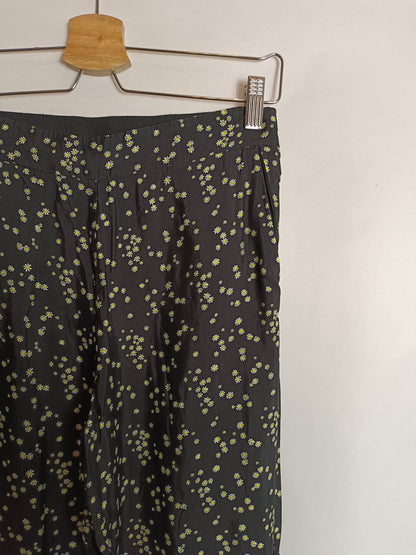BIMBA Y LOLA. Flowy floral trousers, size 36