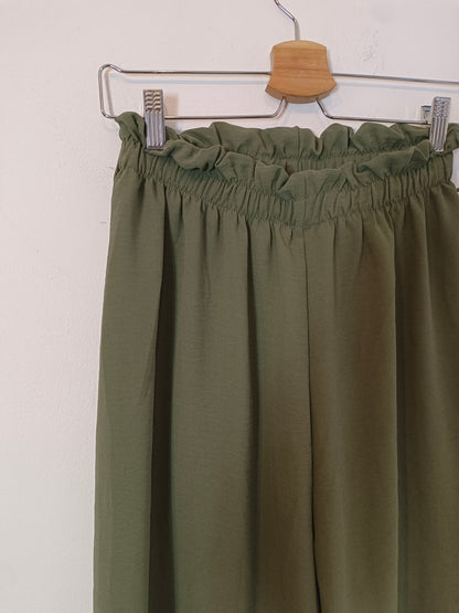 OTHERS. Green wide-legged trousers YOUR(s)