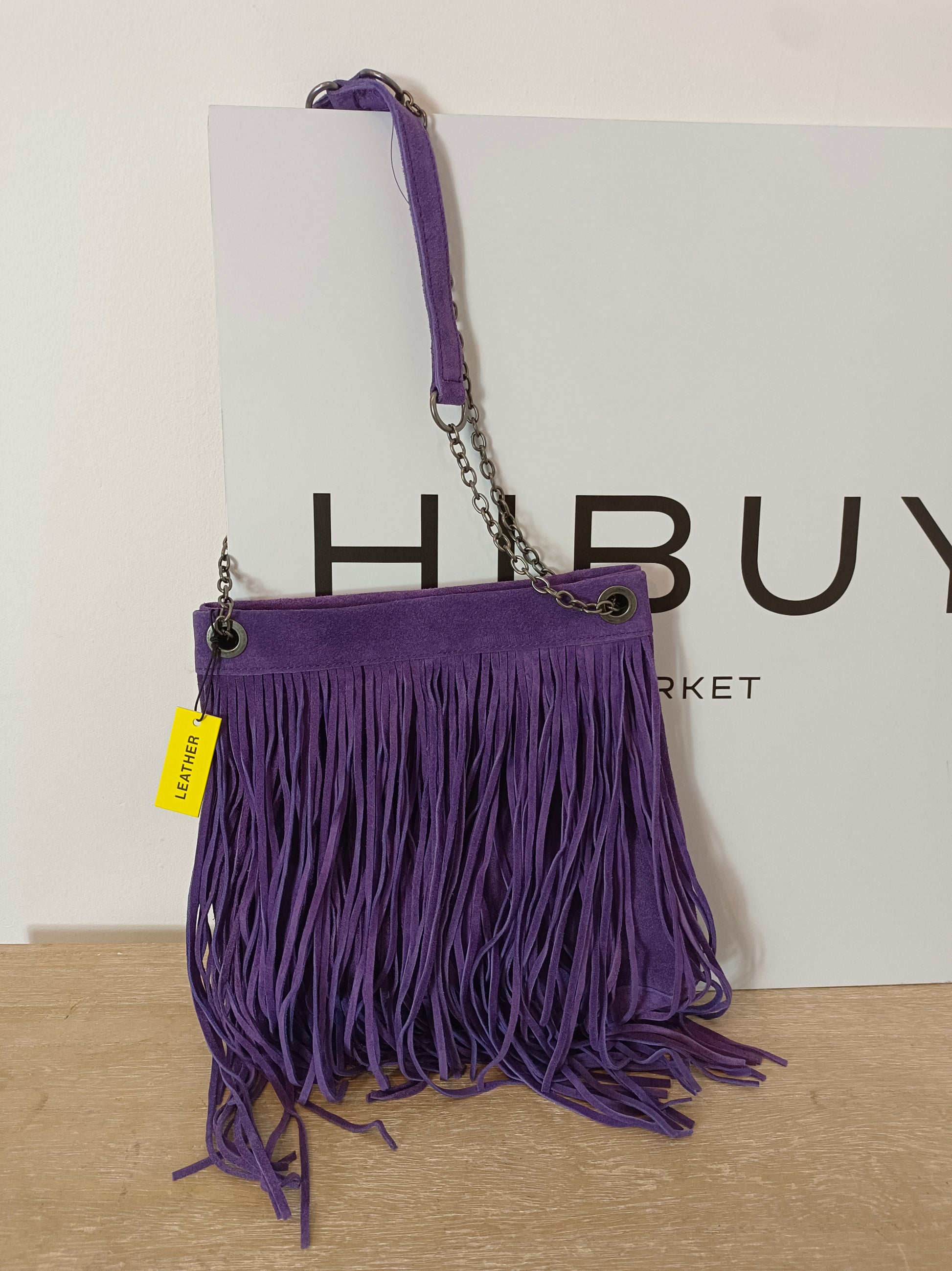 Mujer Parfois Parfois Bolsos España Bolso Piel Morado Flecos