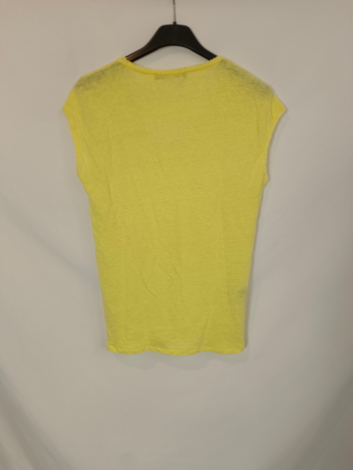 COMPTOIR  DES COTONNIERS. top amarillo lino T.s