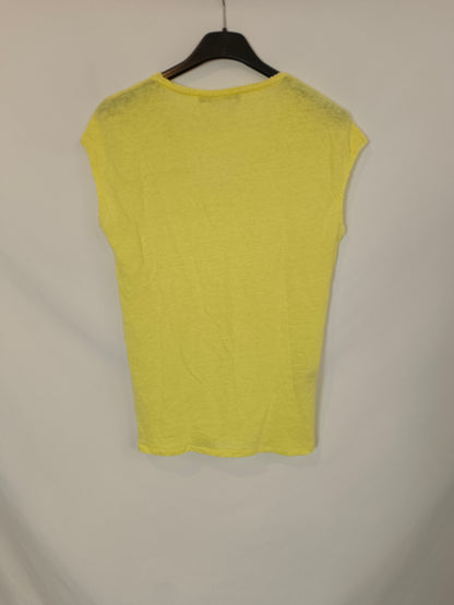 COMPTOIR  DES COTONNIERS. top amarillo lino T.s