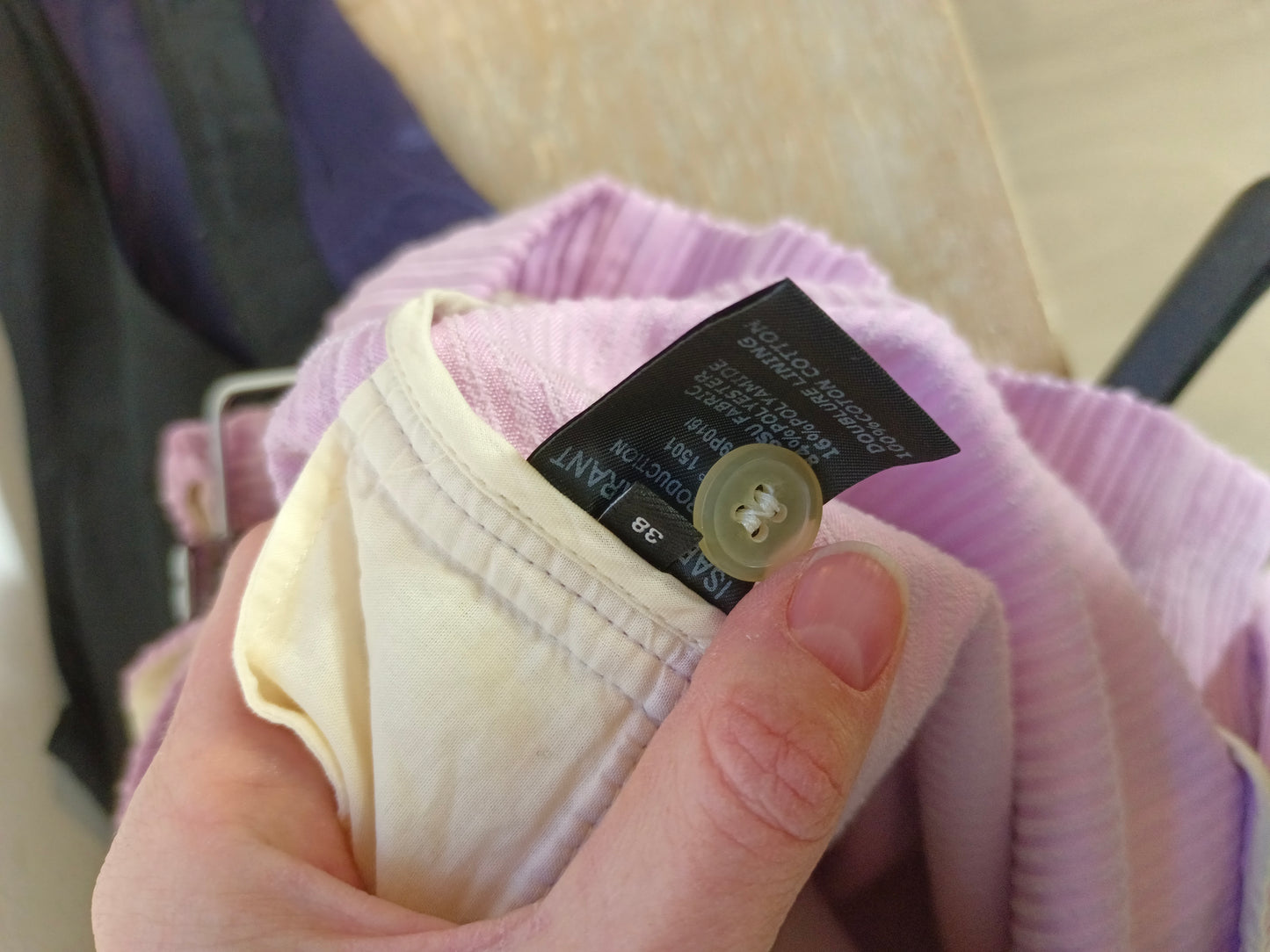 ISABEL MARANT. Mauve corduroy skirt, size 38