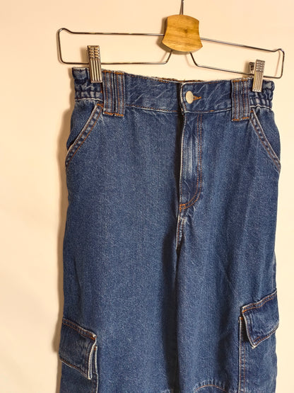 PULL&BEAR. Pantalón denim bolsillos T.34