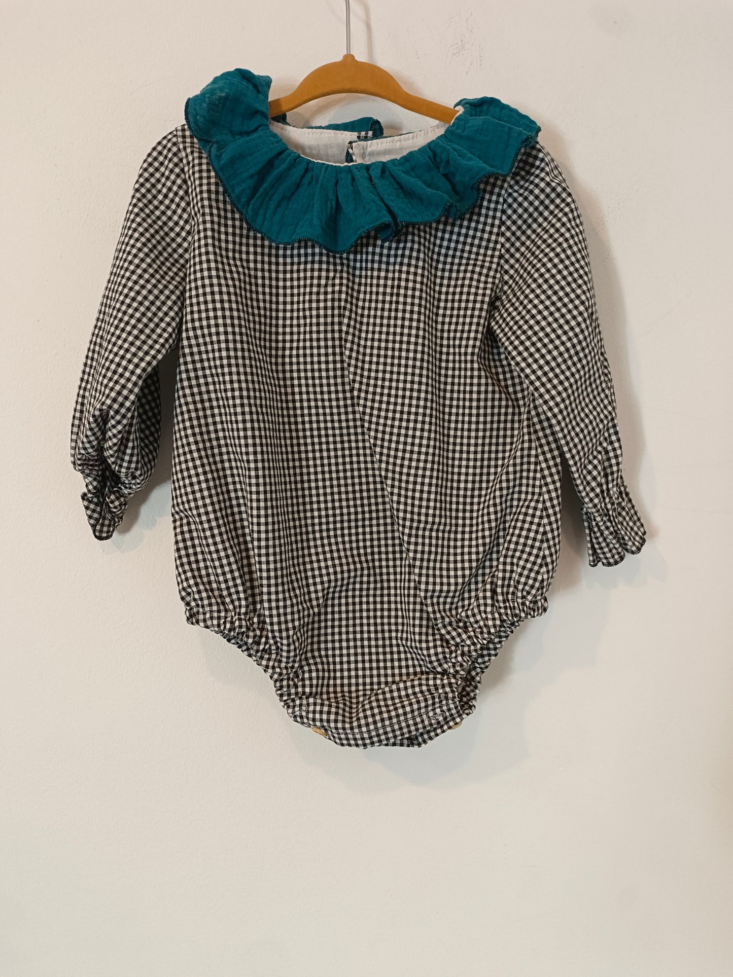 AZAHAR. Ranita cuadros vichy  T.24 meses