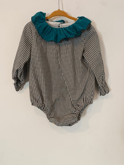 AZAHAR. Ranita cuadros vichy  T.24 meses