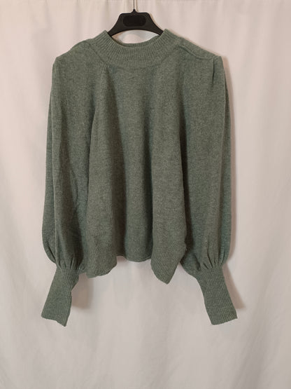 SFERA. Jersey verde agua detalle hombros T.m