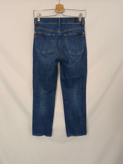 FOR ALL MAKIND SEVEN. Straight denim pants T.27(36)