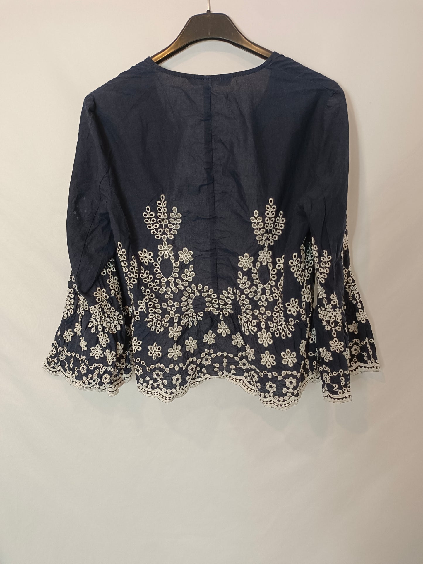ZARA. Blue embroidered jacket Tm
