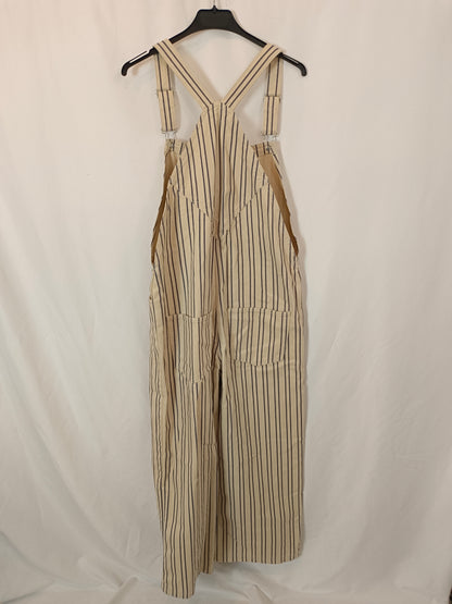 UNIT. Beige striped jumpsuit Tm