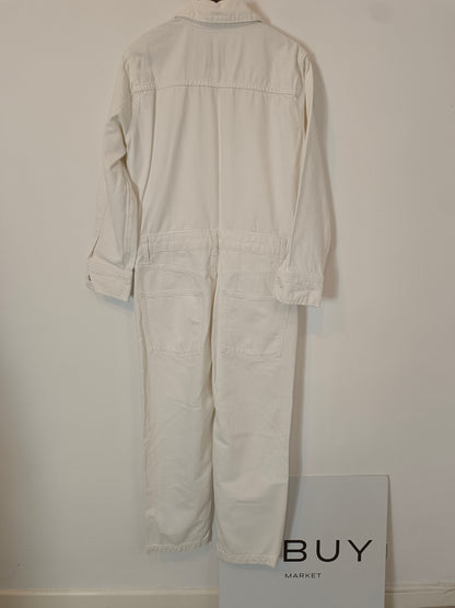 ZARA. Mono blanco denim T.s