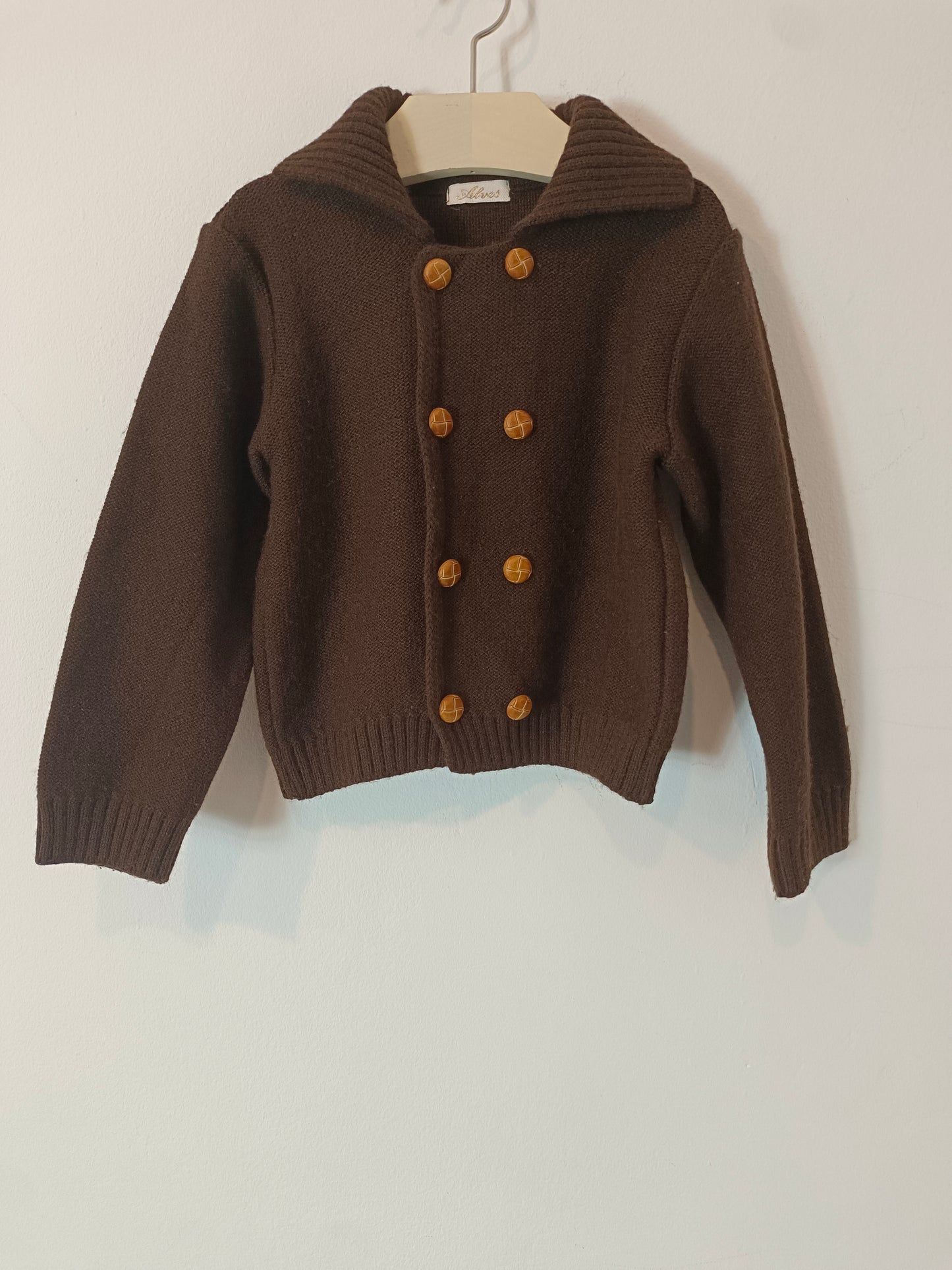 ALVE. Chaqueta marrón cruzada T.3 años