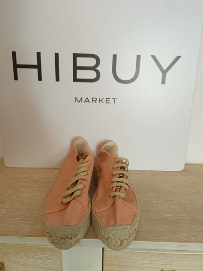 PRESILI. Canvas esparto sneakers size 40