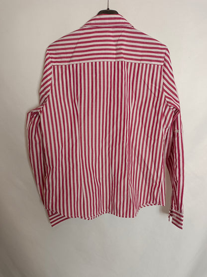 BOTELI. Camisa rayas roja y blanca T.42