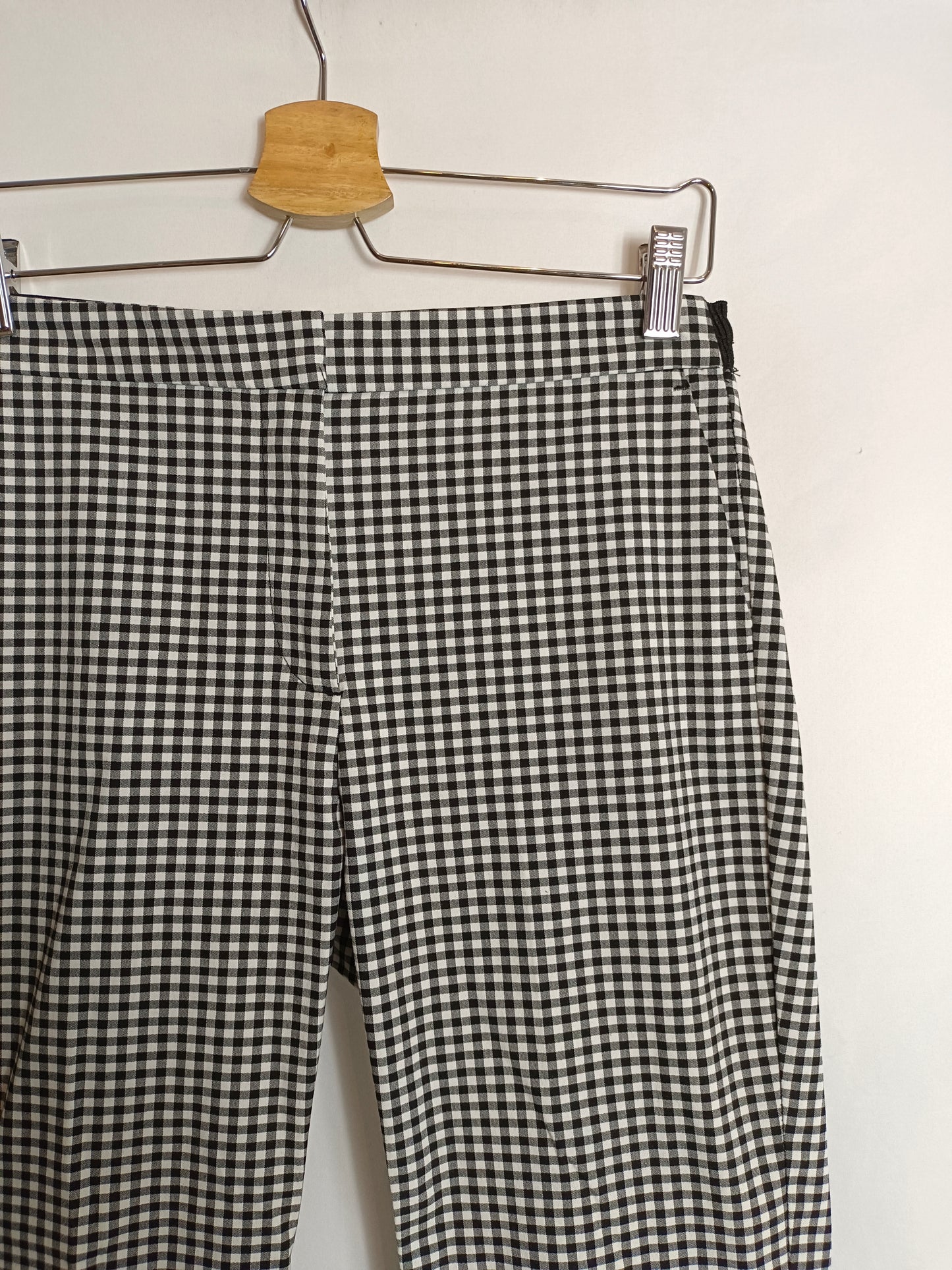 ZARA. Pantalón cuadros vichy T.m
