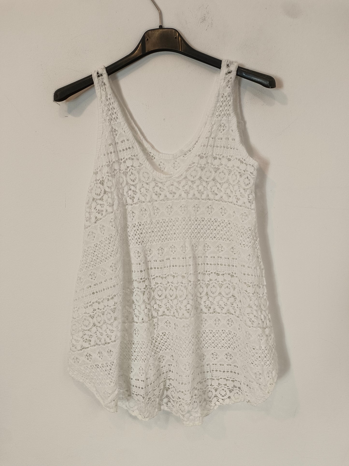 OTRAS. Top encaje blanco TU(S)