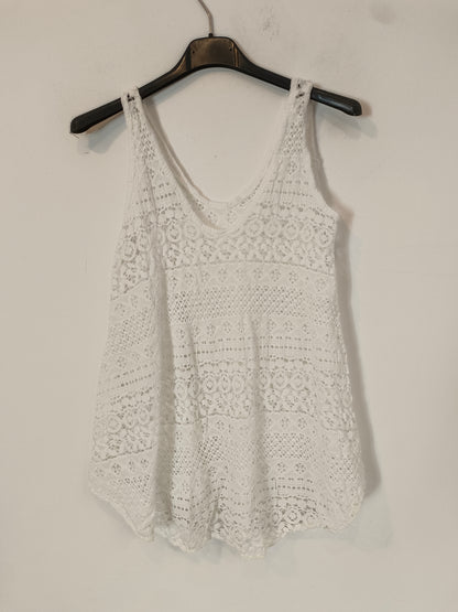 OTRAS. Top encaje blanco TU(S)