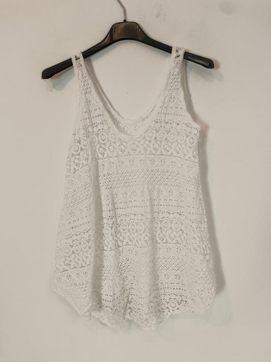 OTRAS. Top encaje blanco TU(S)